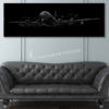 Jet Black KC-97 Stratofreighter Super Wide Canvas