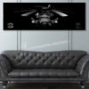 MCAS Miramar HMH-462 Jet Black Super Wide Canvas Print
