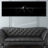 MQ-1 Predator Jet Black Super Wide Canvas Print MQ-1 Predator Jet Black Super Wide Canvas Print