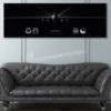 MQ-9 214 ATKG Jet Black Super Wide Canvas Print MQ-9 214 ATKG Jet Black Super Wide Canvas Print