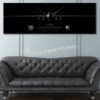 MQ-9 103 ATKS – 111 OSS Jet Black Super Wide Canvas Print