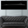 Jet Black Ohio Class Sub Super Wide Canvas Print
