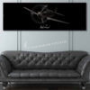 Jet Black P-40 Warhawk Super Wide Canvas Print Jet Black P-40 Warhawk Super Wide Canvas Print