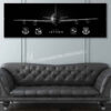 Jet Black Robins AFB 116th MXS 461st MXS Super Wide Canvas Print Jet Black Robins AFB 116th MXS 461st MXS Super Wide Canvas Print