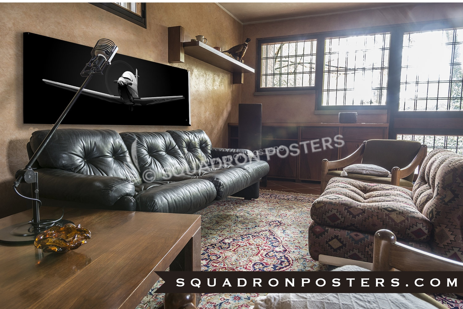 Jet_Black_T-6_Texan_Super_Wideaircraft-lithograph-military-art_02_SP00777