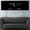 Truax Field 115th FW Jet Black Super Wide Canvas Print Truax Field 115th FW Jet Black Super Wide Canvas Print