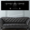 C-130J 374th AMXS Jet Black Super Wide Canvas Print C-130J 374th AMXS Jet Black Super Wide Canvas Print