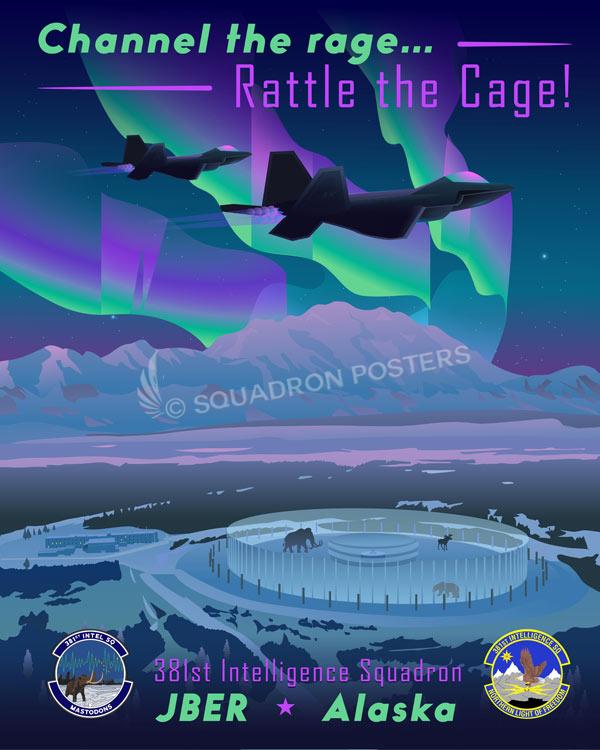 Joint Base Elmendorf Richardson JBER Alaska 381st IS Art