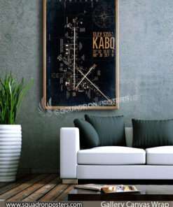 KABQ_Kirtland_AFB_airfield_map_poster_SP00889_squadron-posters-vintage-canvas-wrap-aviation-prints