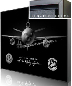 KC-10 Jet Black v2 76th ARS SP00996-v2-featured-canvas-framed-aircraft-lithograph-art
