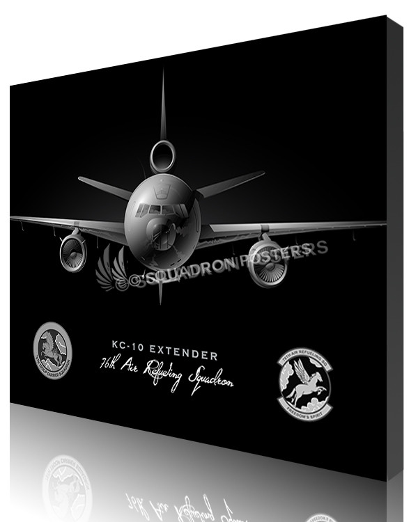 KC-10 Jet Black v2 76th ARS SP00996-v2-featured-canvas-lithograph-art