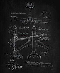 KC-10 Extender Blackboard Art KC-10_Extender_Blackboard_v2_SP01254-featured-aircraft-lithograph-vintage-airplane-poster-art