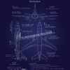 KC-10 Extender Blueprint Art KC-10_Extender_Blueprint_v2_SP01255-featured-aircraft-lithograph-vintage-airplane-poster-art