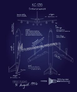 KC-135 Stratotanker Blueprint Art