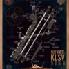 Nellis AFB KLSV 6th WPS Airfield Map Art Nellis AFB KLSV 6th WPS Airfield Map Art