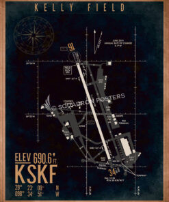 Kelly Field KSKF Airfield Map