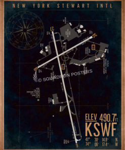 KSWF-New-York-Stewart-INTL-Airfield-Art-featured-aircraft-lithograph-vintage-airplane-poster-art