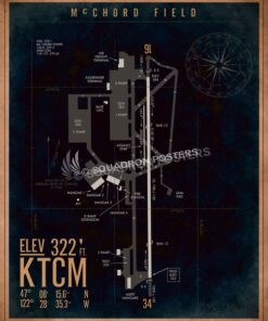 McChord AFB KTCM Airfield Map Art KTCM_McChord_AFB_Airfield_Art_SP01364-featured-aircraft-lithograph-vintage-airplane-poster-art