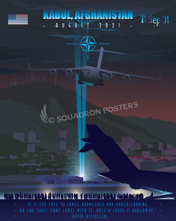 Kabul Afghanistan 14th ASOS artwork by - Squadron Posters!