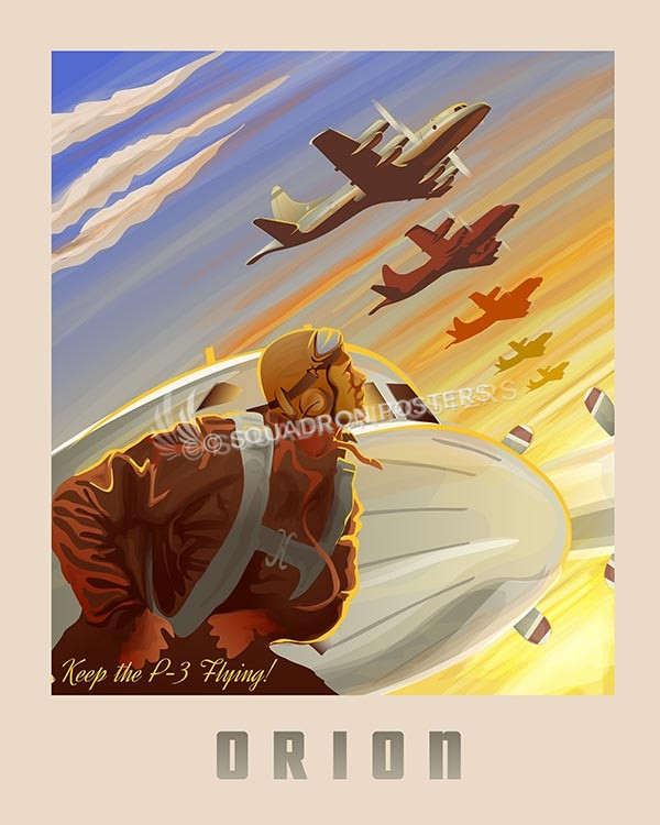 Keep P3 Flying SP00608-vintage-military-aviation-travel-poster-art-print-gift