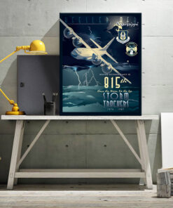 Keesler AFB 815th Weather Reconnaissance Squadron vintage style canvas poster art by Squadron Posters SP01474