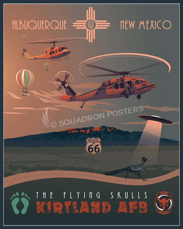 Kirtland AFB HH60 512th RQS Squadron Posters