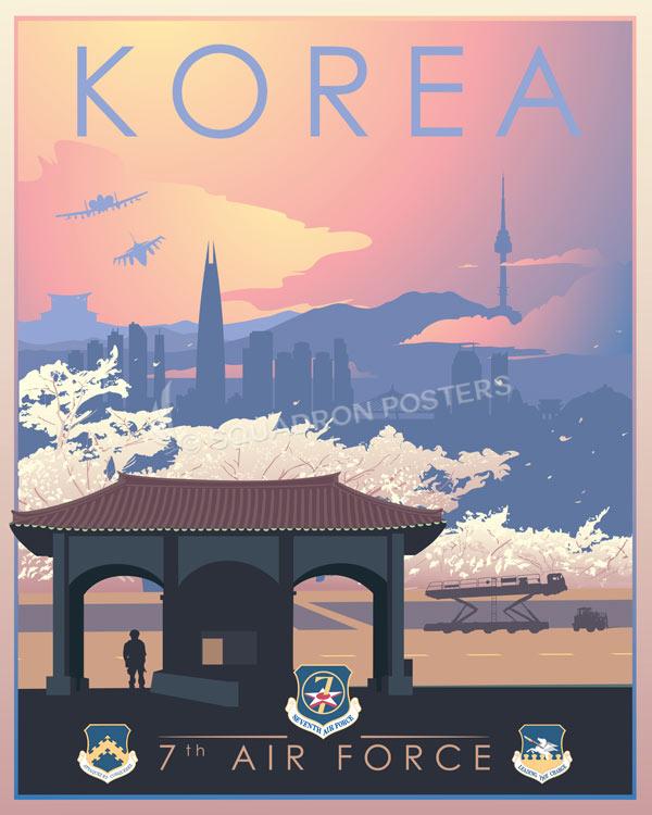 Korea 7th Air Force Art by - Squadron Posters!