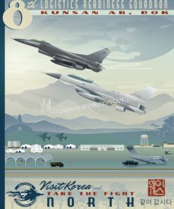 Kunsan AB 8th LRS F-16 art by - Squadron Posters!