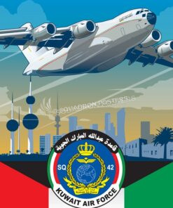 Abdul Al Mubarak Air Base, Squadron 42 C-17 Kuwait_C-17_Air_Force_SP01233-featured-aircraft-lithograph-vintage-airplane-poster-art