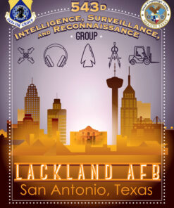 Lackland AFB 543d ISR Group artwork by - Squadron Posters!