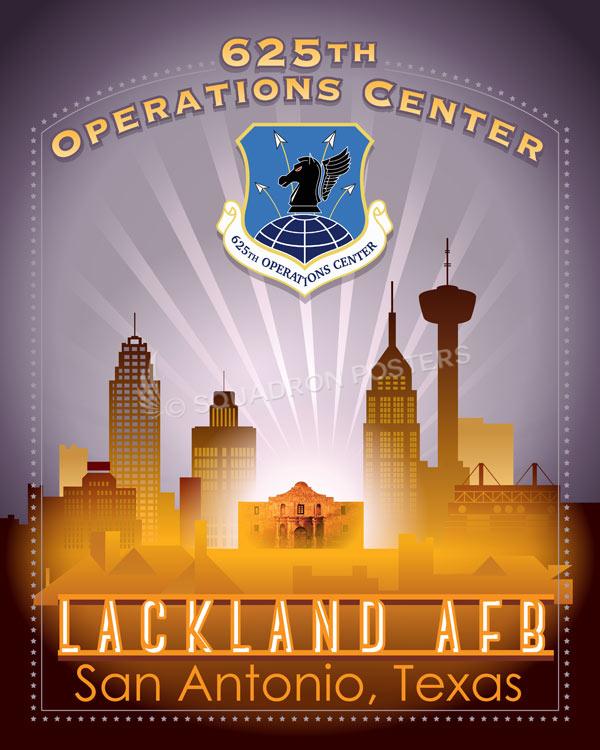 Lackland AFB 625th Operations Center art by - Squadron Posters!