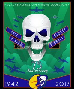 92d Cyberspace Operations Squadron 75th Anniversary Art Lackland_AFB_92_IOS_A-10_75th_Anniversary_SP01333-featured-aircraft-lithograph-vintage-airplane-poster-art