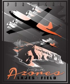 Lajes P-3 SP00562-vintage-military-aviation-travel-poster-art-print-gift