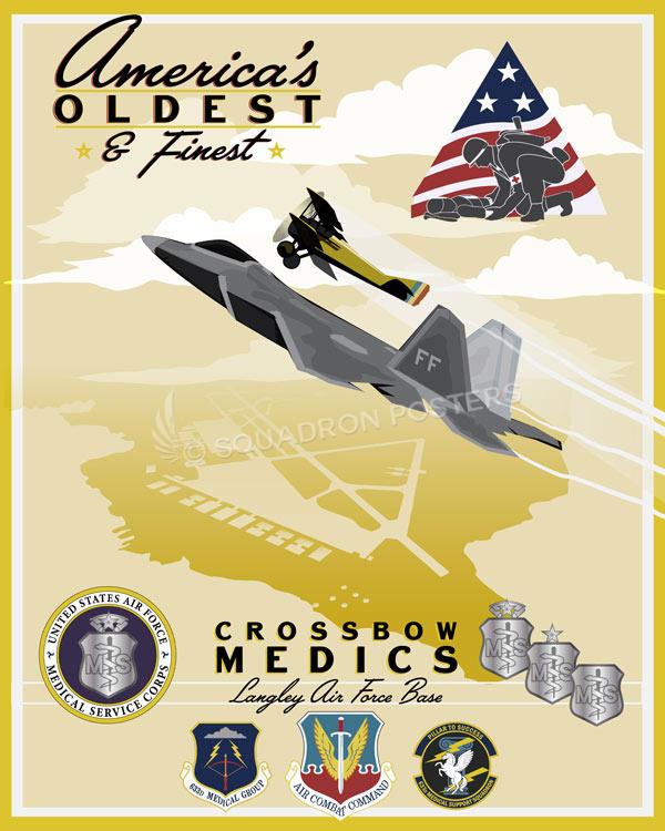 Langley AFB SPAD 633d MSS by Squadron Posters!