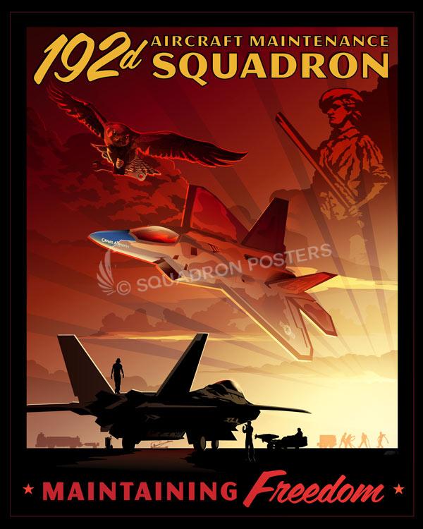 Langley AFB 192d AMXS Art