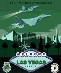 Nellis AFB 433d Weapons Squadron Las_Vegas_F-15_F-22-433d_Weapons_Sq_SP01329-featured-aircraft-lithograph-vintage-airplane-poster-art