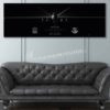 MQ-9 2 SOS Jet Black Super Wide Canvas Print