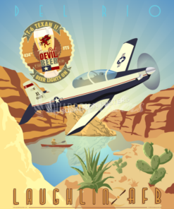 Laughlin AFB 434th FTS T-6 Texan II art by - Squadron Posters!