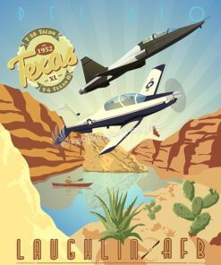 Laughlin DUO T-6 T-38 SP00521-vintage-military-aviation-travel-poster-art-print-gift