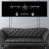 Little Rock AFB 61st AS Jet Black Super Wide Canvas Print Little Rock AFB 61st AS Jet Black Super Wide Canvas Print