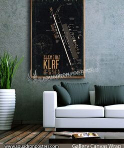 Little_Rock_KLRF_airfield_map-SP00896-squadron-posters-vintage-canvas-wrap-aviation-prints