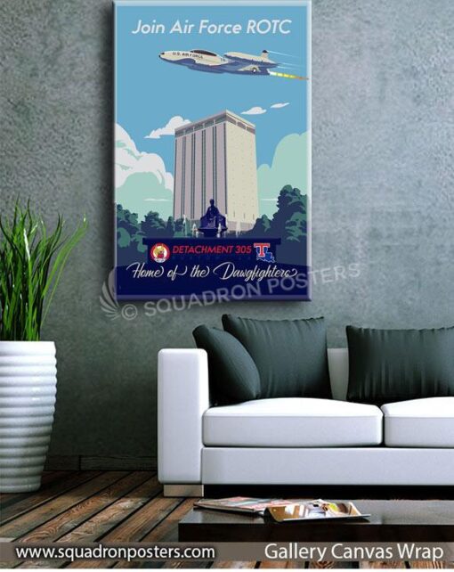 Louisiana Tech University Det 305 Art - Squadron Posters