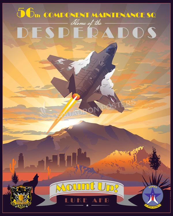 Luke AFB 56th CMS Art by Squadron Posters!