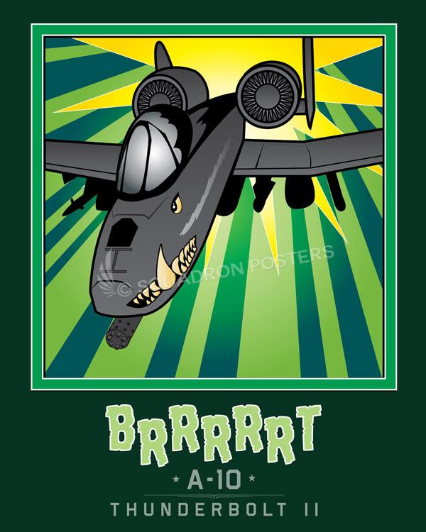 MCAFGTS-BRRRRRT-Book-Art-featured-aircraft-lithograph-vintage-airplane-poster