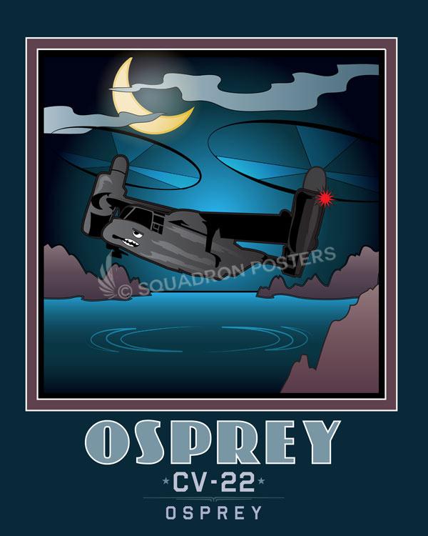 MCAFGTS-OSPREY-Book-Art-featured-aircraft-lithograph-vintage-airplane-poster