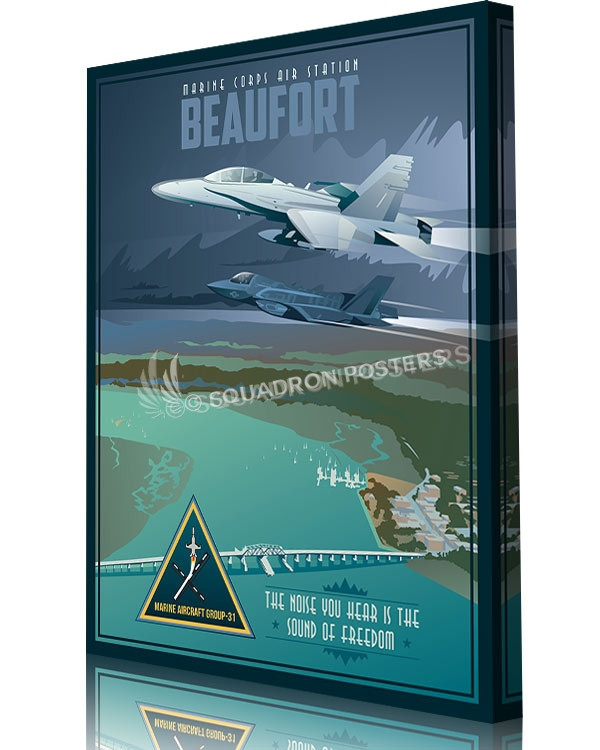 MCAS_Beaufort_FA-18_F-35_MAG-31_SP00988-aircraft-prints-posters-vintage-art