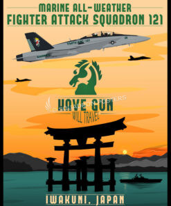 MCAS Iwakuni VMFA-121 F-18D art by - Squadron Posters!