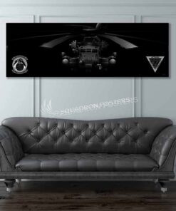 CH-53E HMH-464 Jet Black Super Wide Canvas Print
