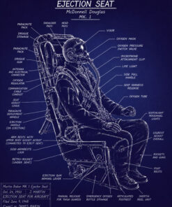 MK 1 Ejection Seat Blueprint Art
