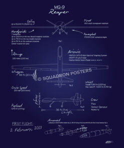 MQ-9 Reaper Blueprint Canvas